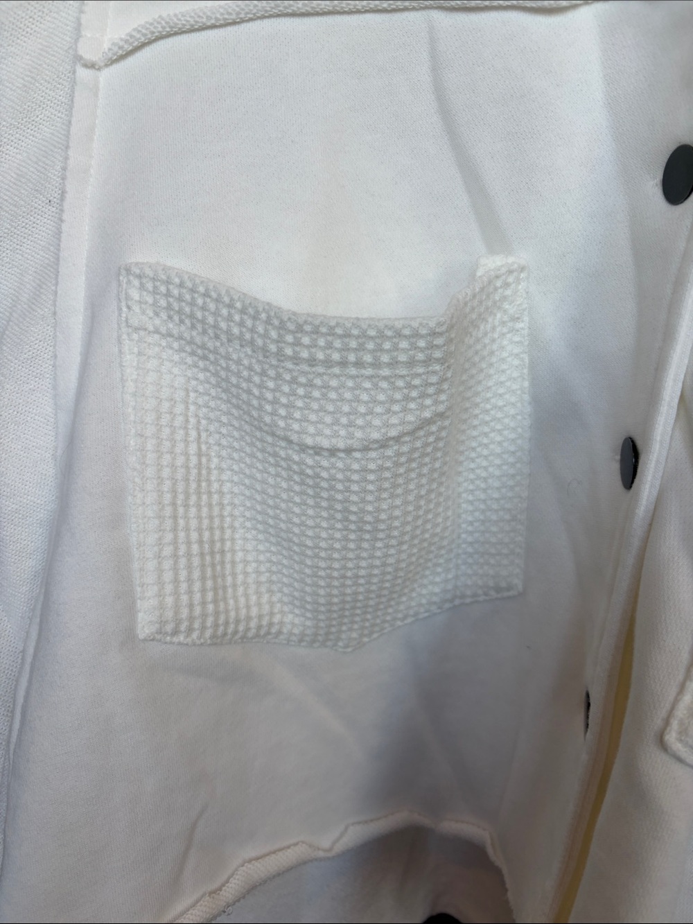 POL White Button-Front Collared Jacket - Picture 2 of 7